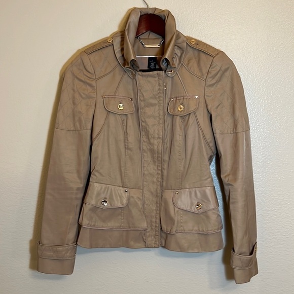 WHITE House Black Market Tan Jacket - Picture 1 of 16